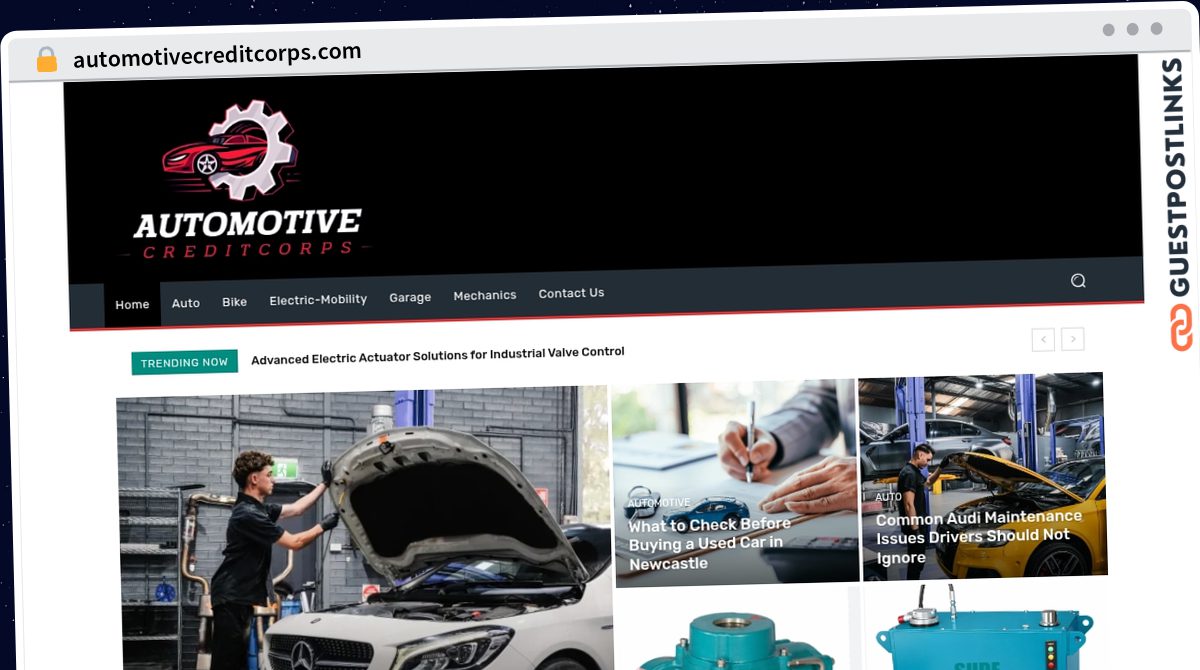 Publish Guest Post on automotivecreditcorps.com