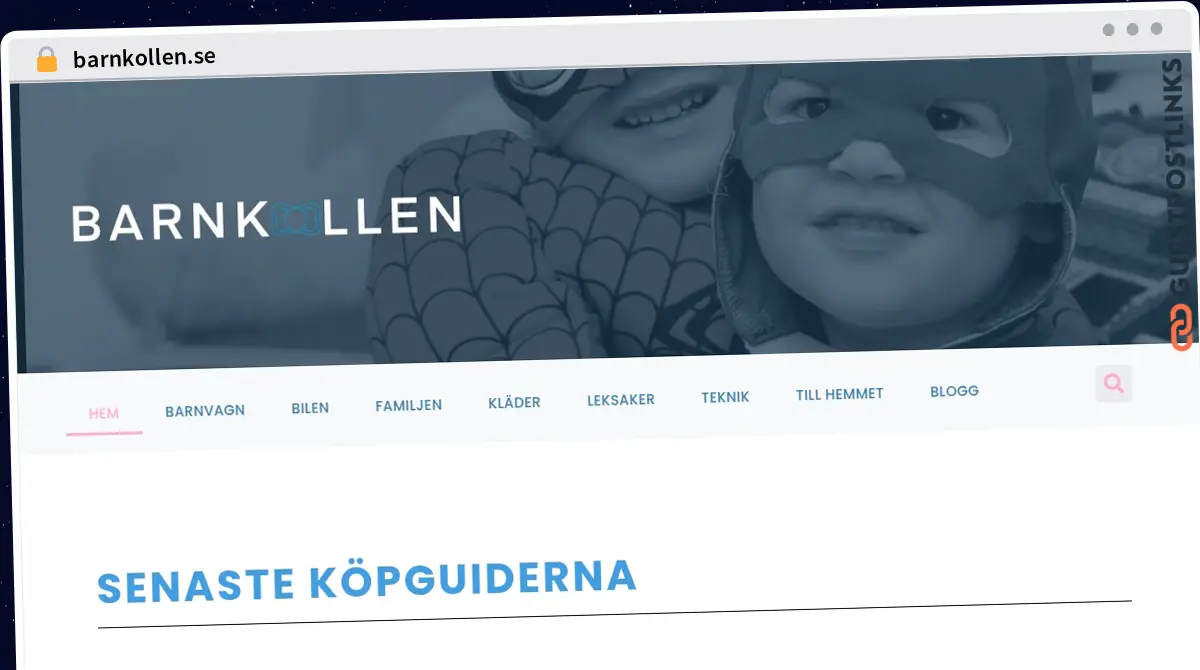 Publish Guest Post on barnkollen.se