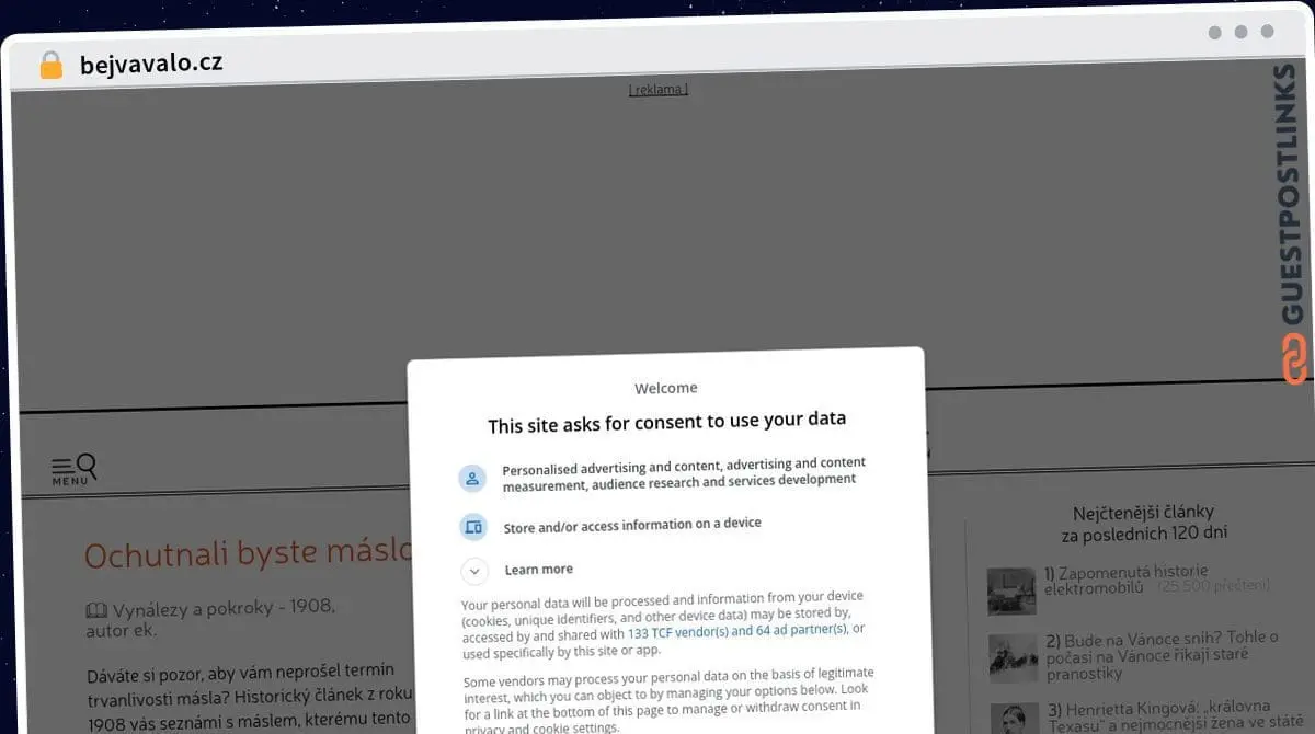 Publish Guest Post on bejvavalo.cz