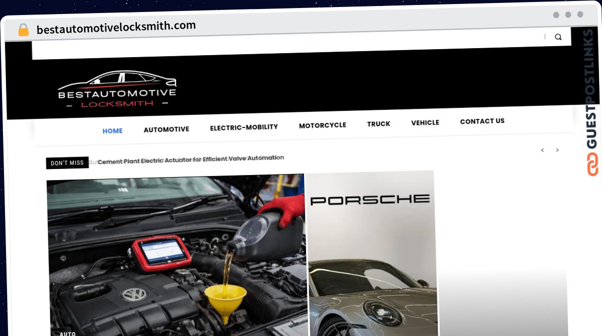 Publish Guest Post on bestautomotivelocksmith.com