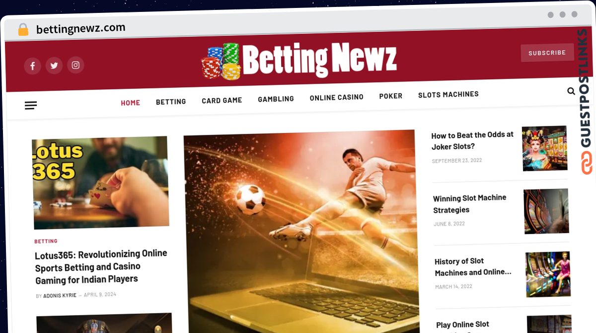 Publish Guest Post on bettingnewz.com