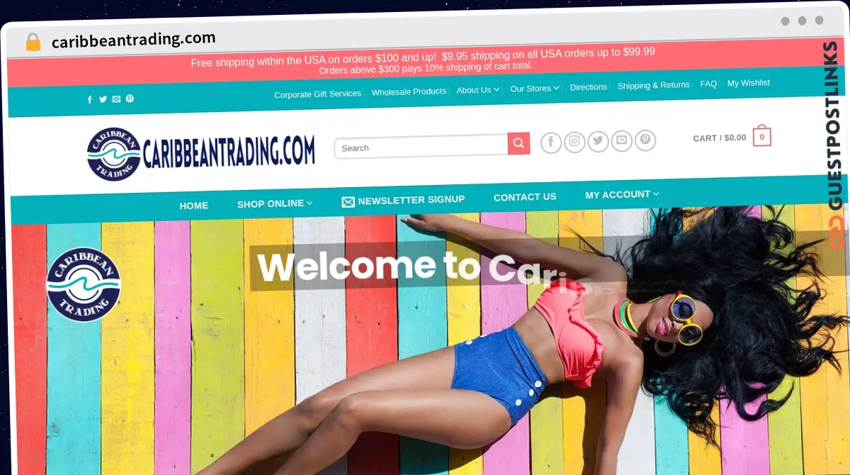 Publish Guest Post on caribbeantrading.com