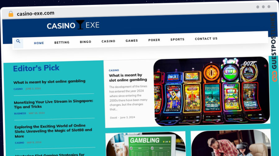 Publish Guest Post on casino-exe.com