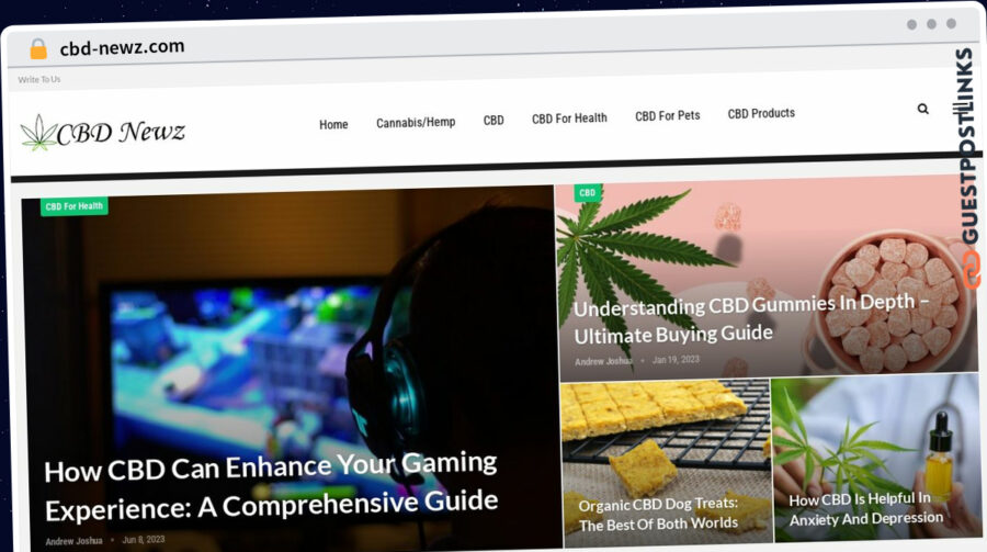 Publish Guest Post on cbd-newz.com