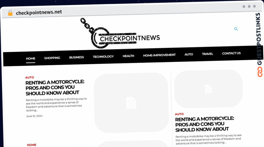 Publish Guest Post on checkpointnews.net