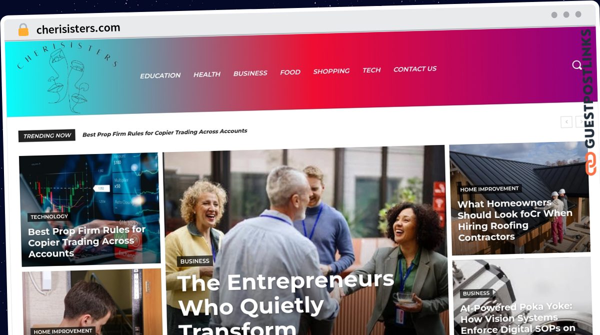 Publish Guest Post on cherisisters.com