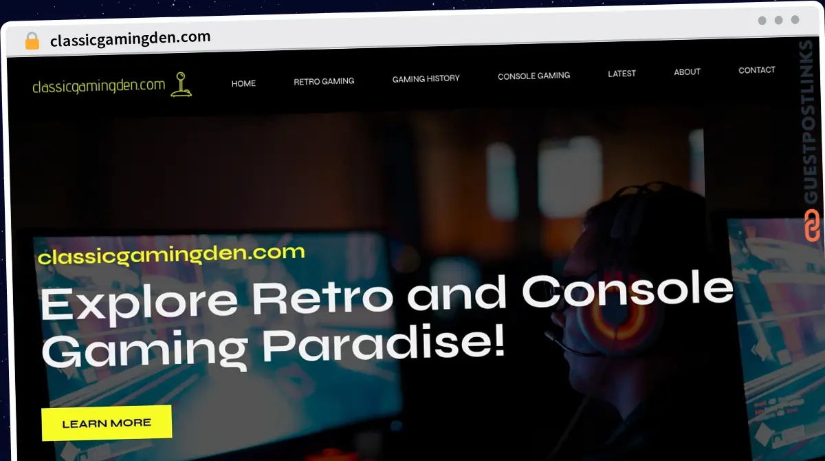 Publish Guest Post on classicgamingden.com