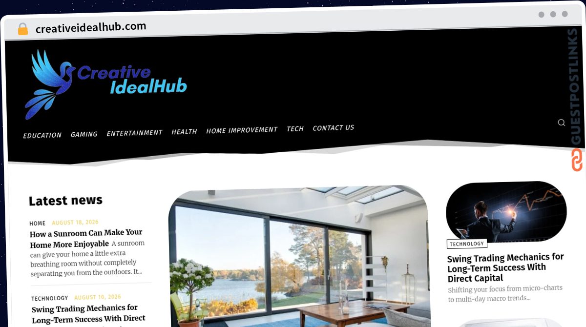 Publish Guest Post on creativeidealhub.com