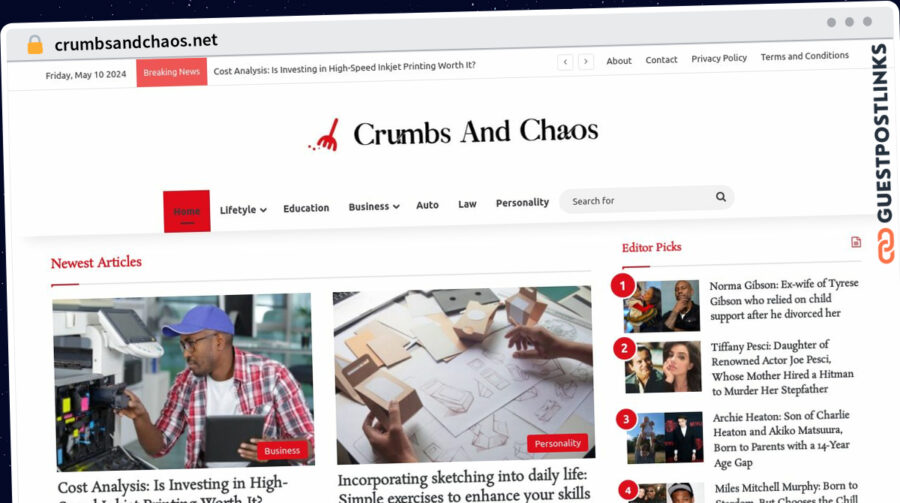 Publish Guest Post on crumbsandchaos.net