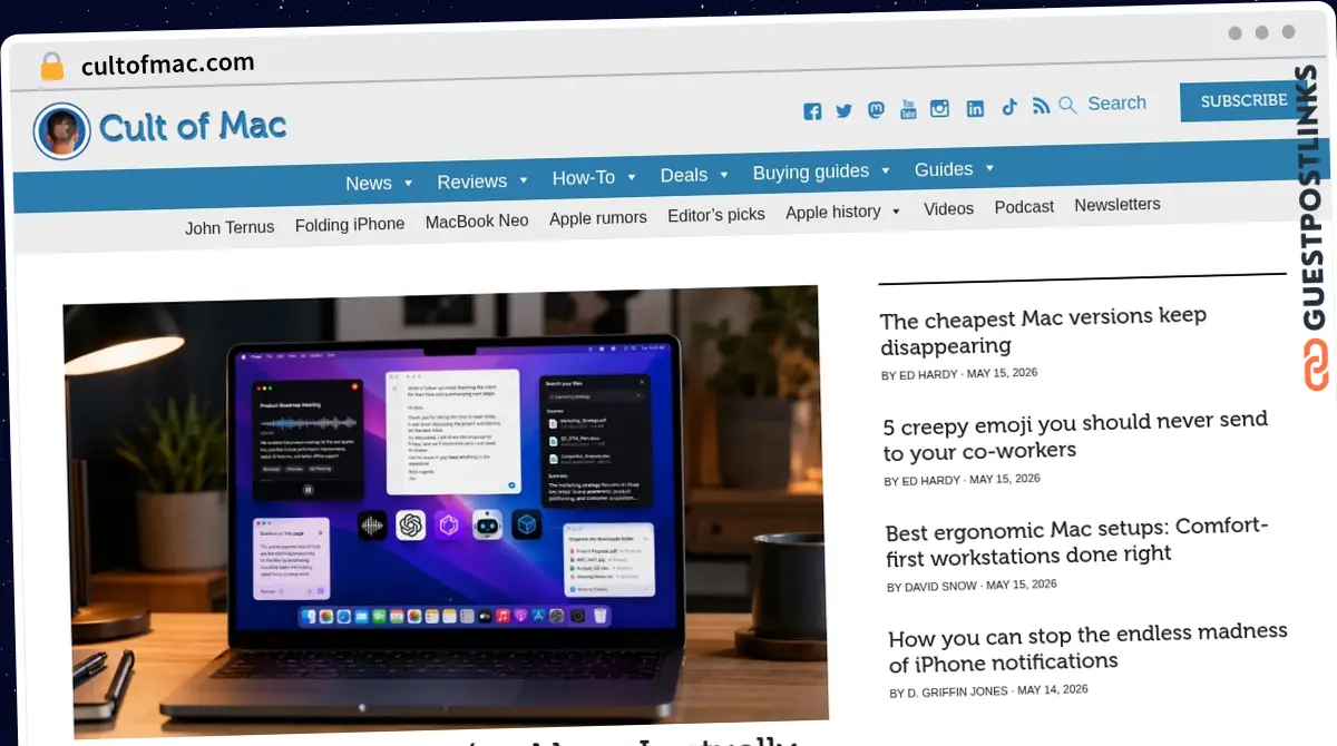 Publish Guest Post on cultofmac.com