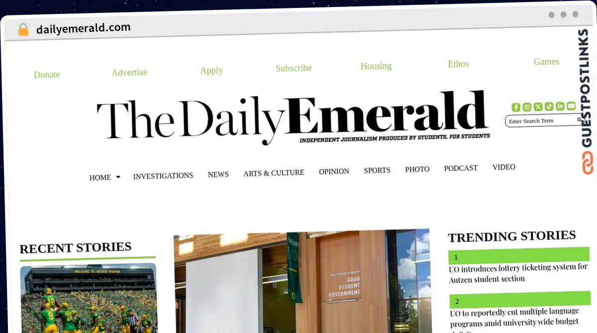 Publish Guest Post on dailyemerald.com