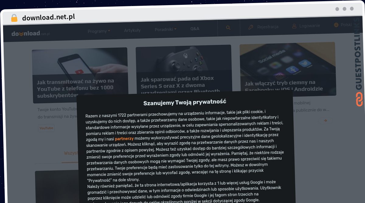 Publish Guest Post on download.net.pl