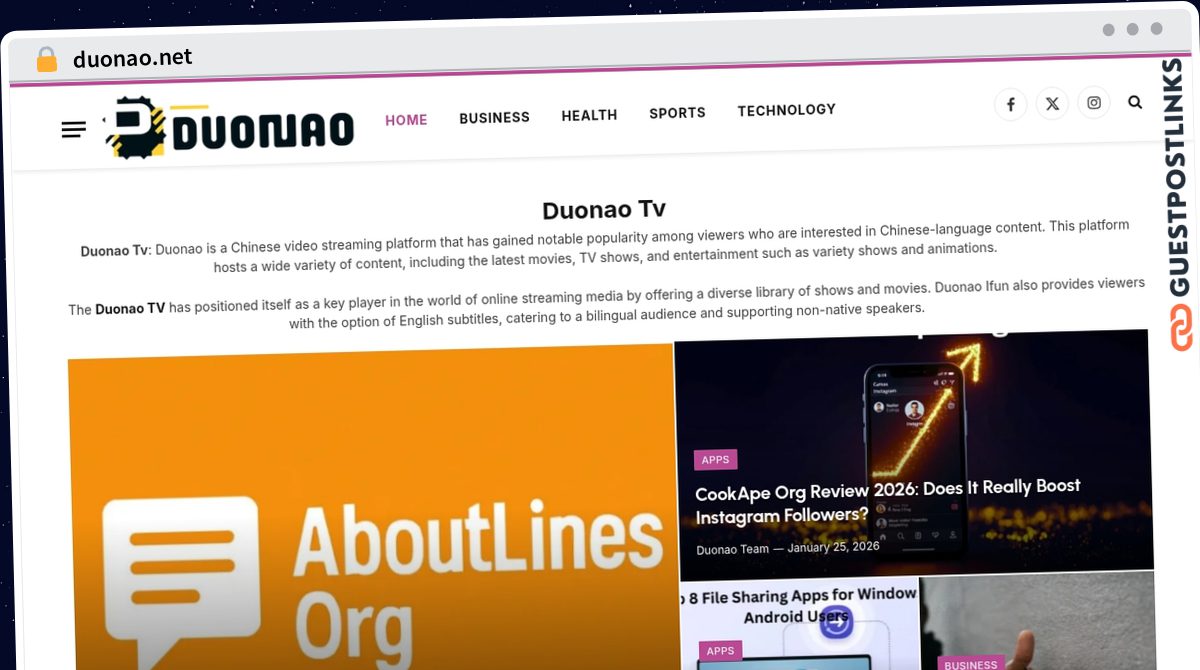 Publish Guest Post on duonao.net