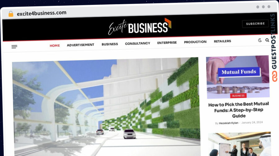 Publish Guest Post on excite4business.com