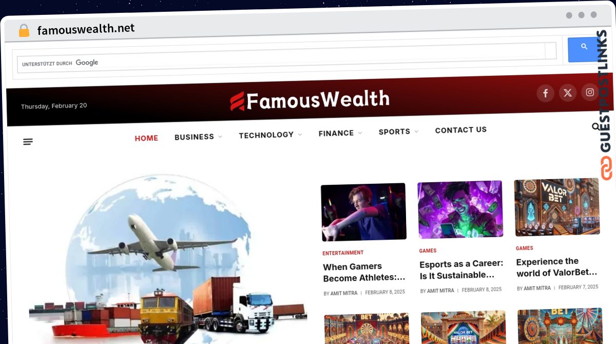 Publish Guest Post on famouswealth.net
