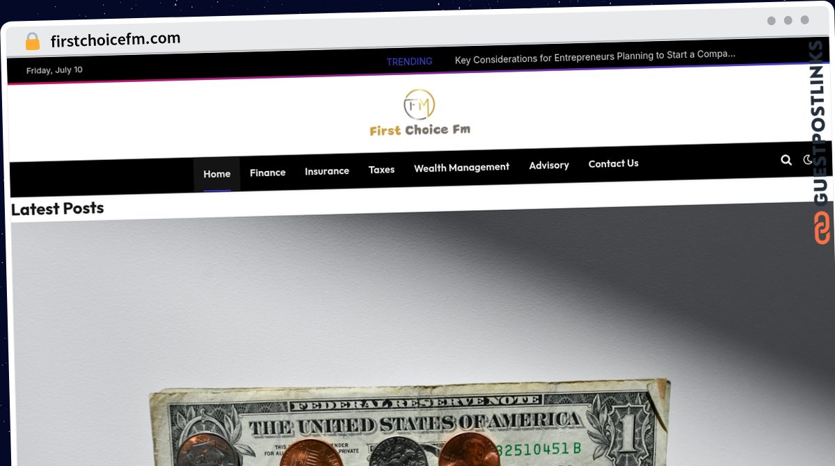 Publish Guest Post on firstchoicefm.com