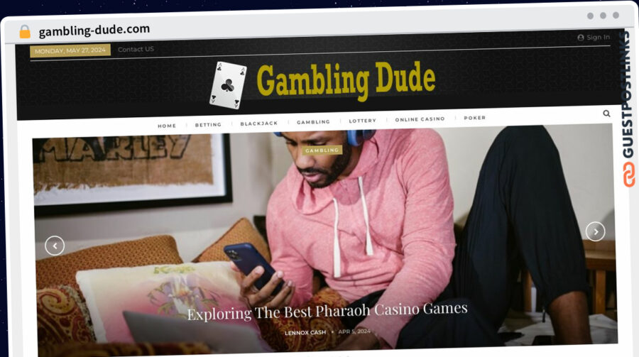 Publish Guest Post on gambling-dude.com