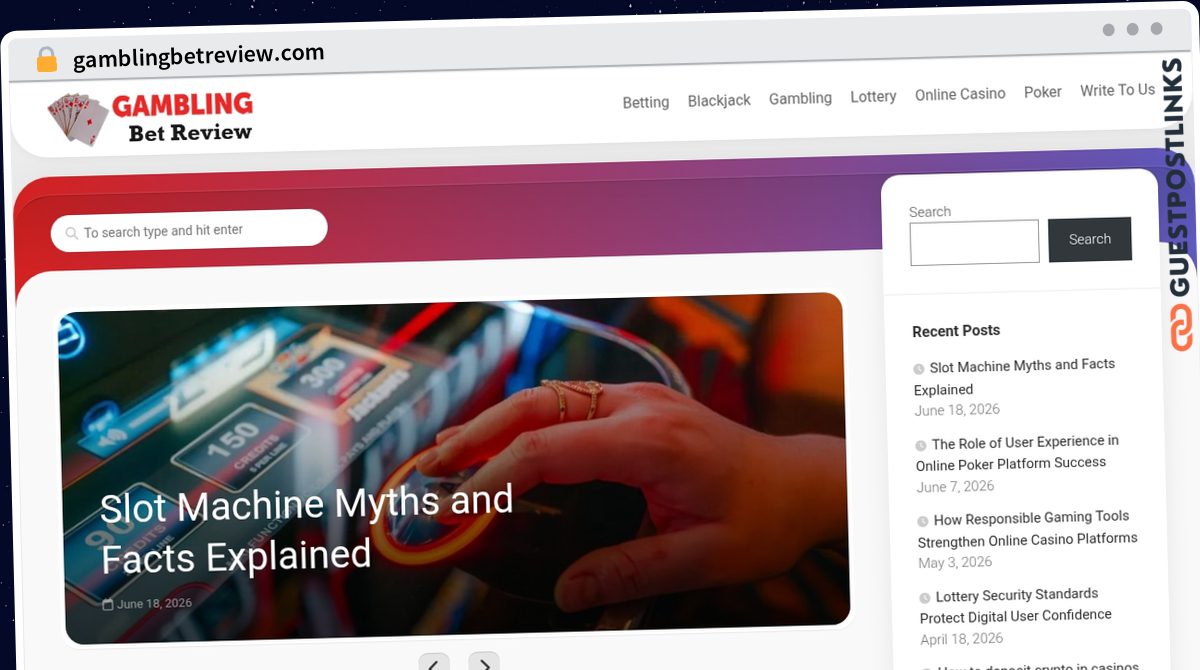 Publish Guest Post on gamblingbetreview.com