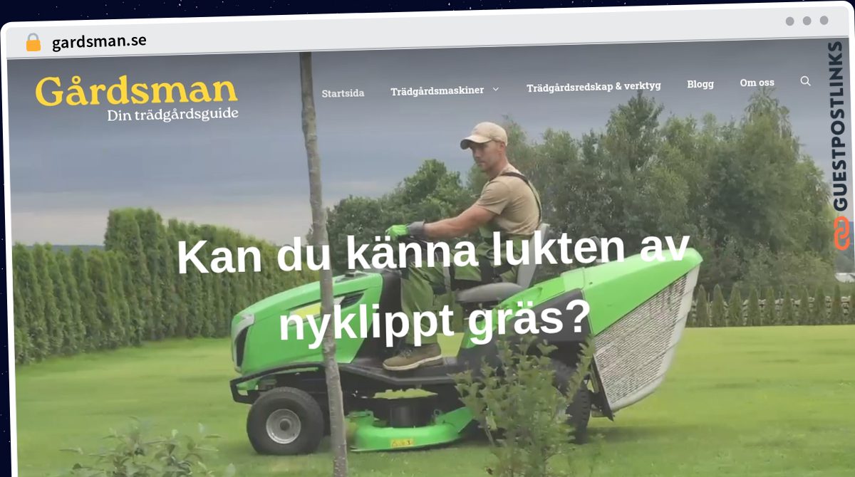 Publish Guest Post on gardsman.se