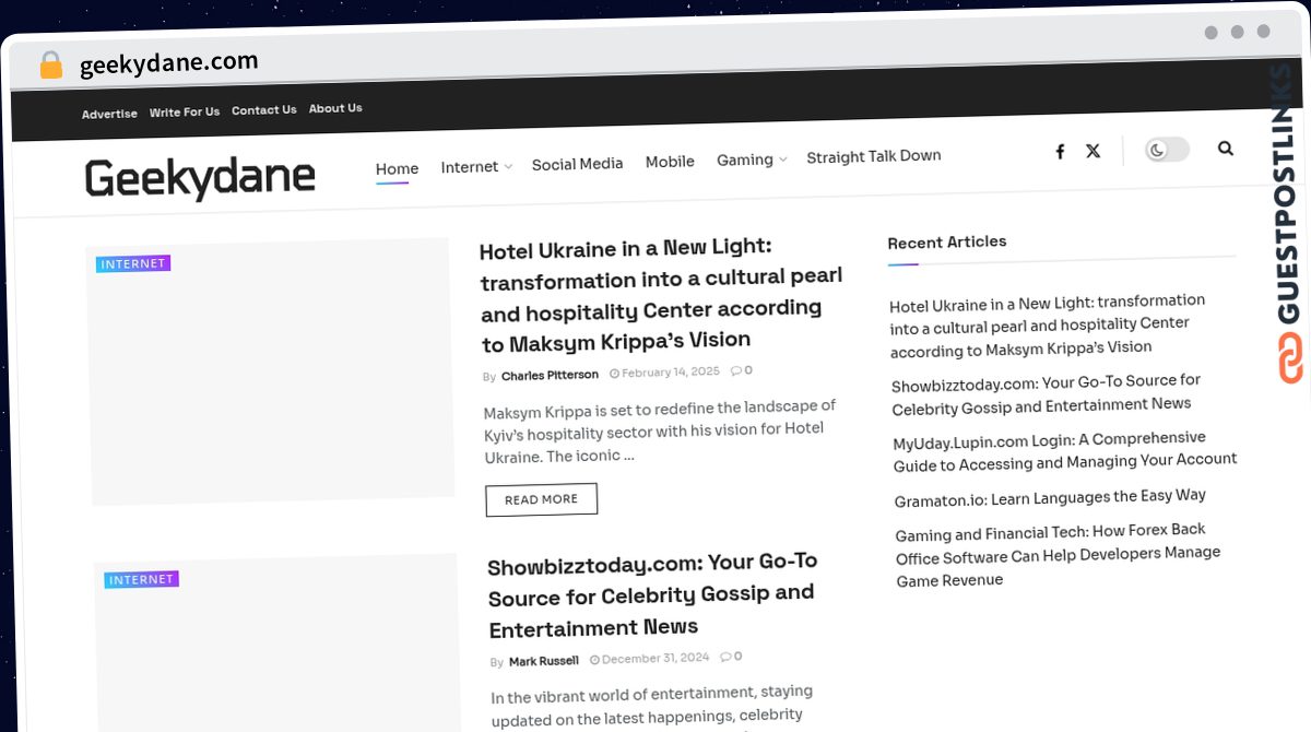 Publish Guest Post on geekydane.com