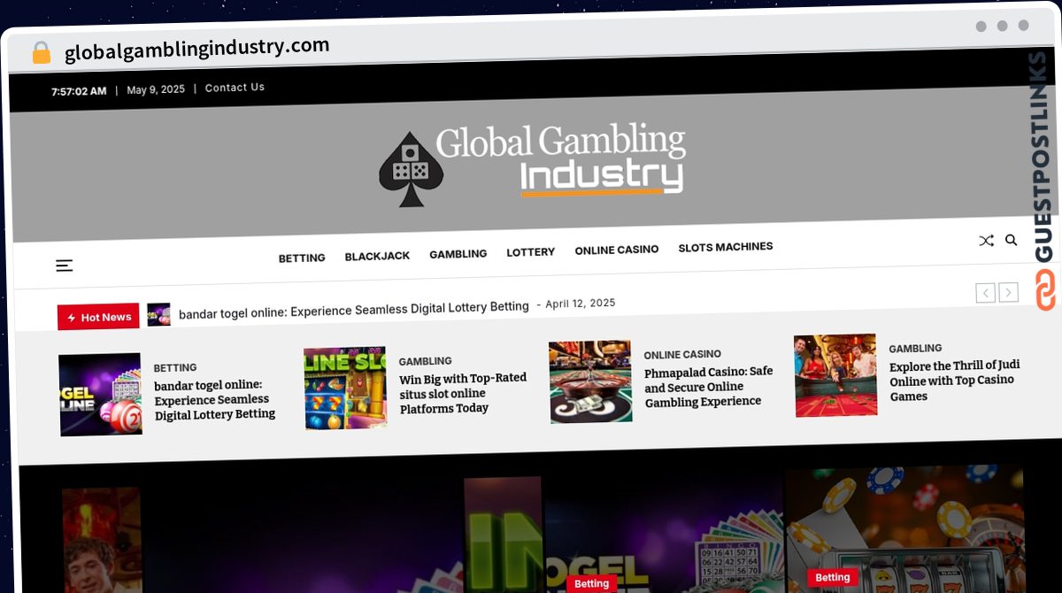 Publish Guest Post on globalgamblingindustry.com