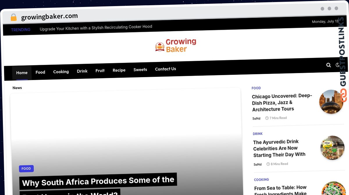 Publish Guest Post on growingbaker.com