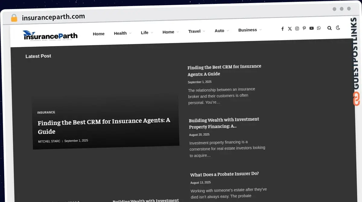 Publish Guest Post on insuranceparth.com