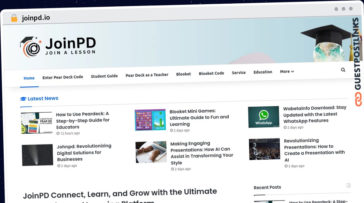Publish Guest Post on joinpd.io