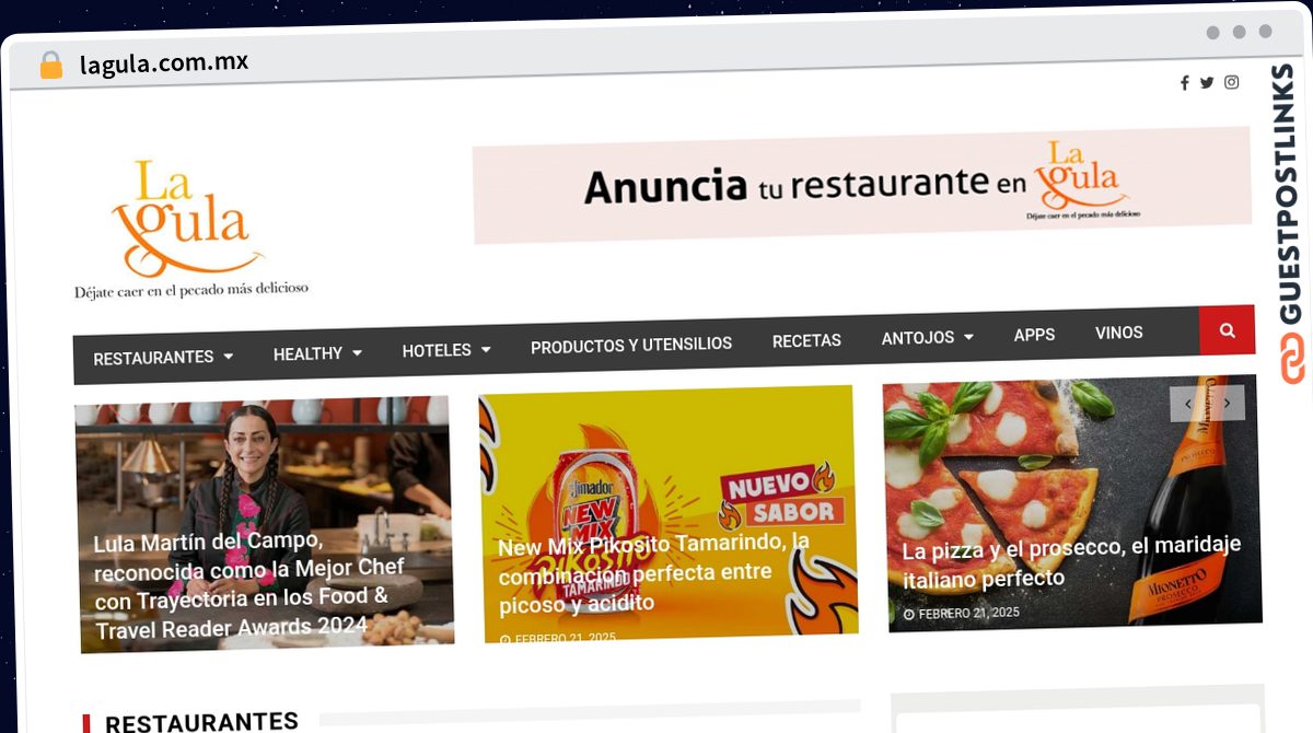 Publish Guest Post on lagula.com.mx