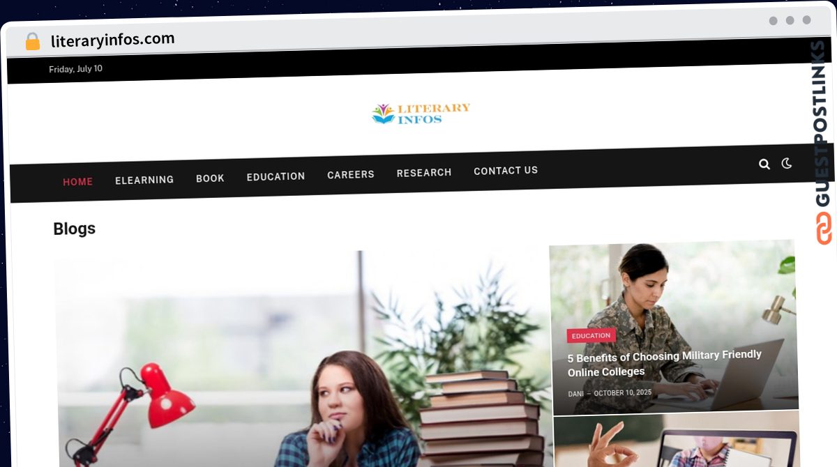 Publish Guest Post on literaryinfos.com