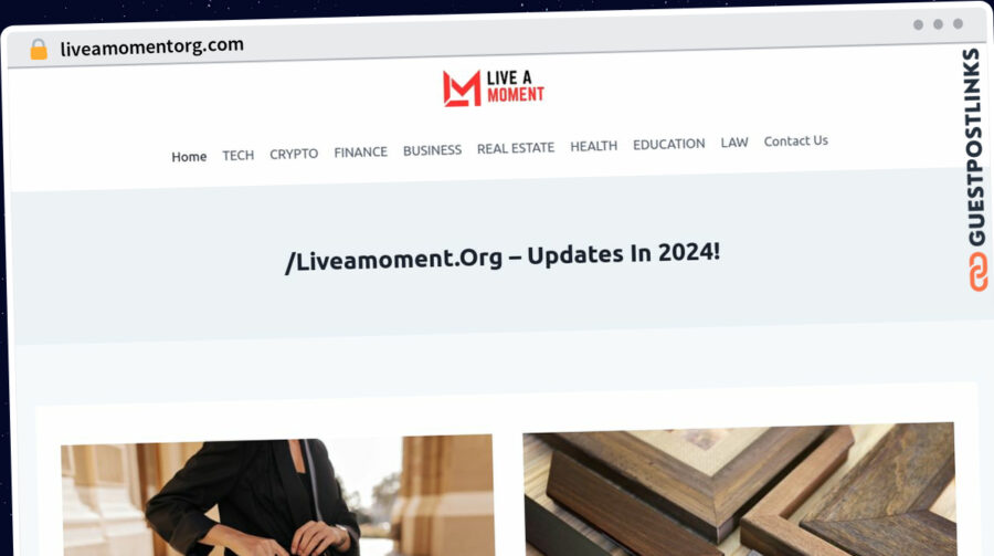 Publish Guest Post on liveamomentorg.com