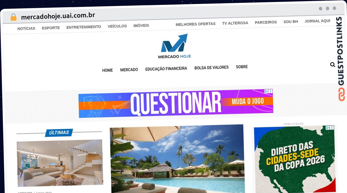 Publish Guest Post on mercadohoje.uai.com.br