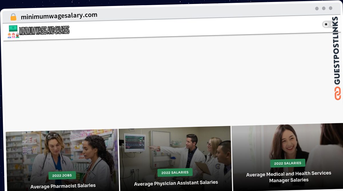 Publish Guest Post on minimumwagesalary.com