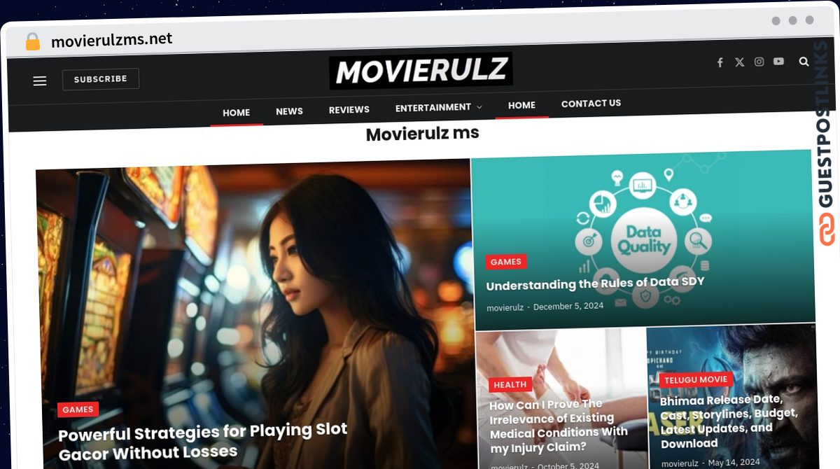 Publish Guest Post on movierulzms.net