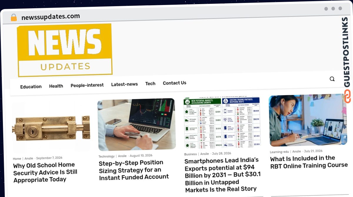 Publish Guest Post on newssupdates.com