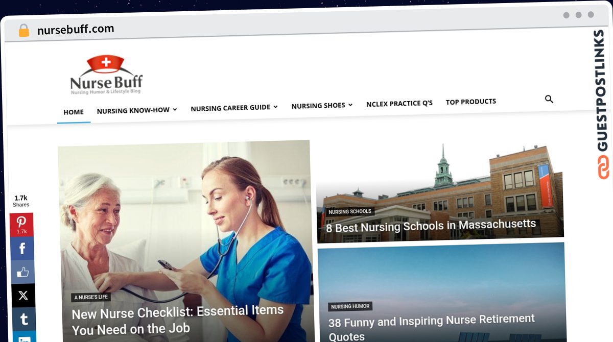 Publish Guest Post on nursebuff.com