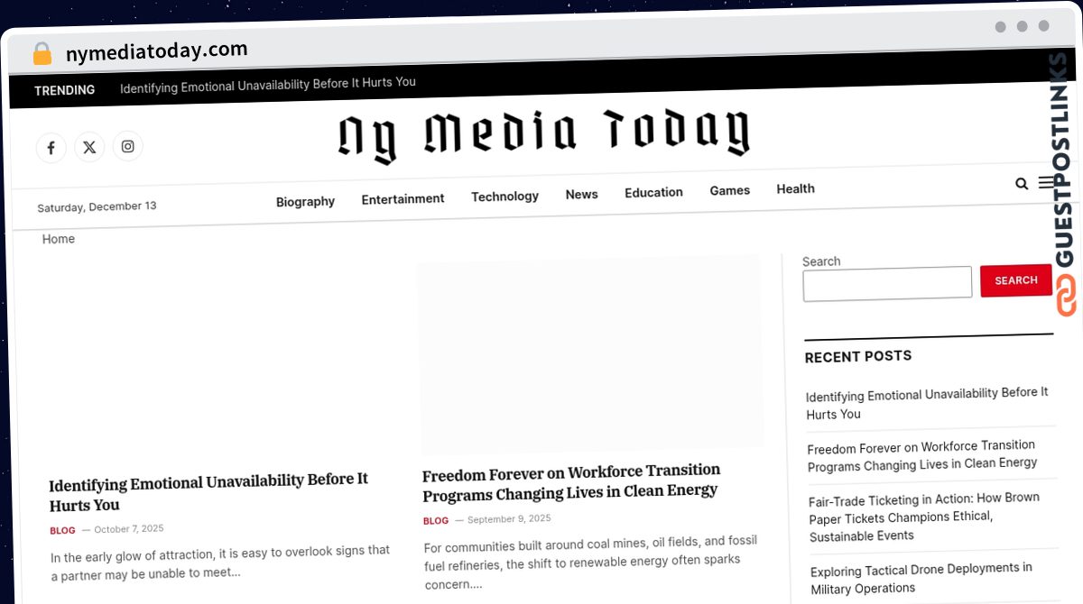 Publish Guest Post on nymediatoday.com