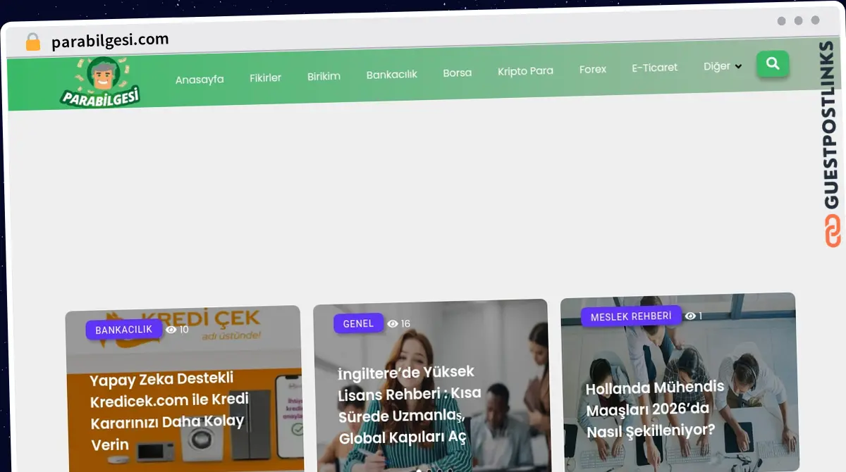 Publish Guest Post on parabilgesi.com