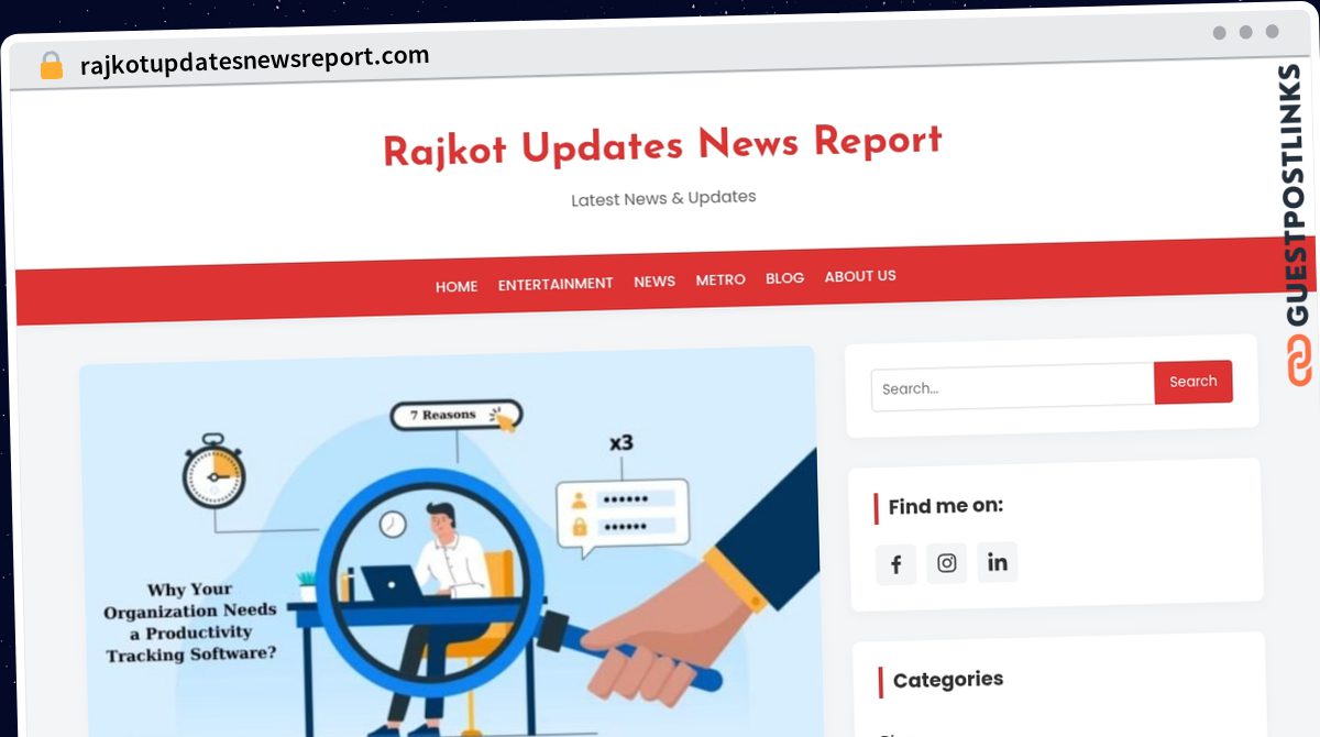 Publish Guest Post on rajkotupdatesnewsreport.com