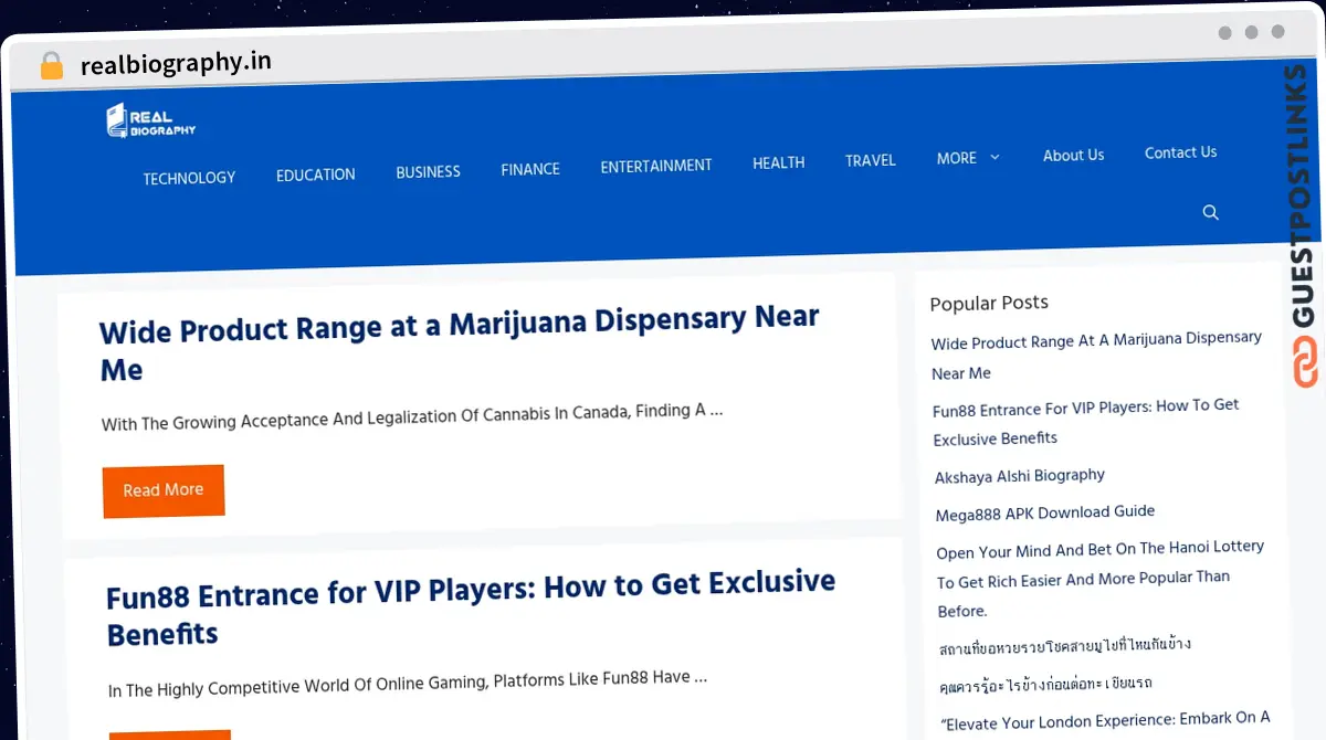 Publish Guest Post on realbiography.in