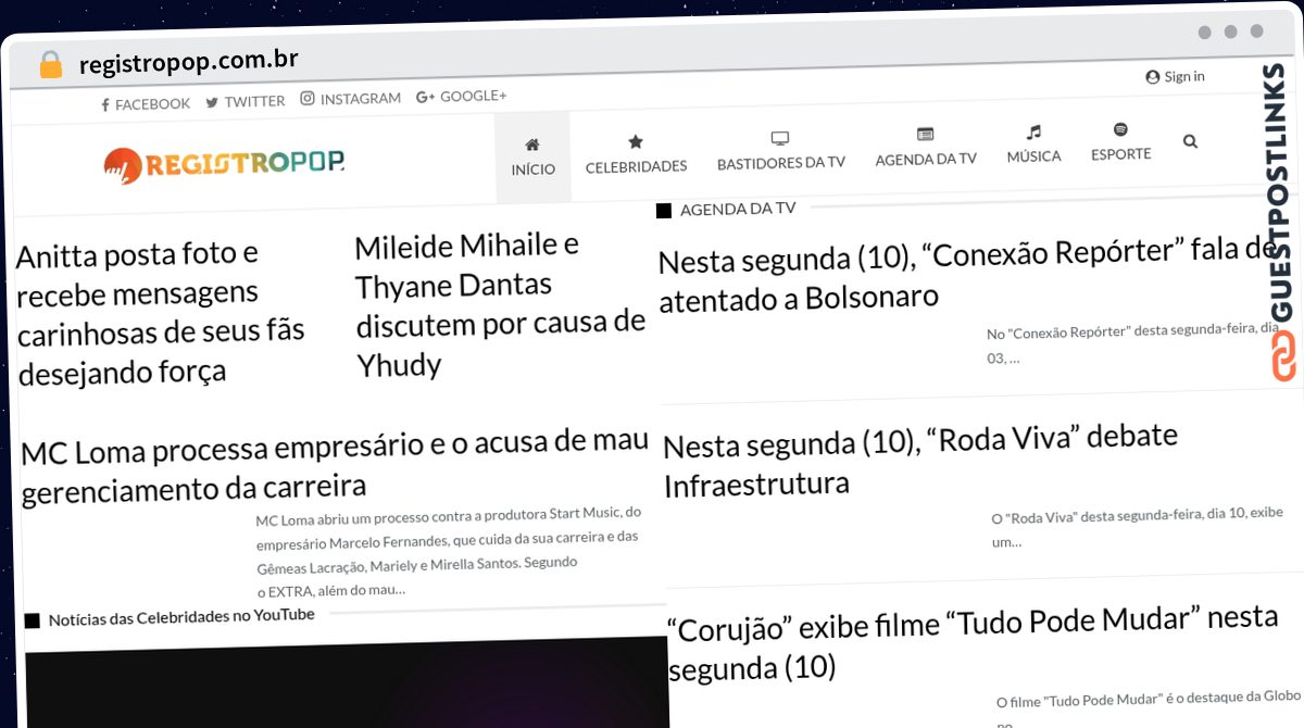 Publish Guest Post on registropop.com.br