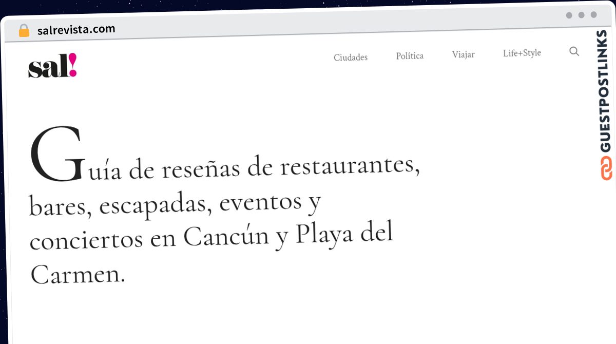 Publish Guest Post on salrevista.com