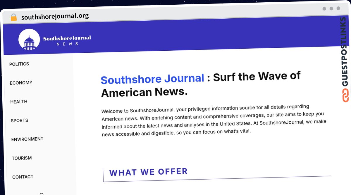 Publish Guest Post on southshorejournal.org
