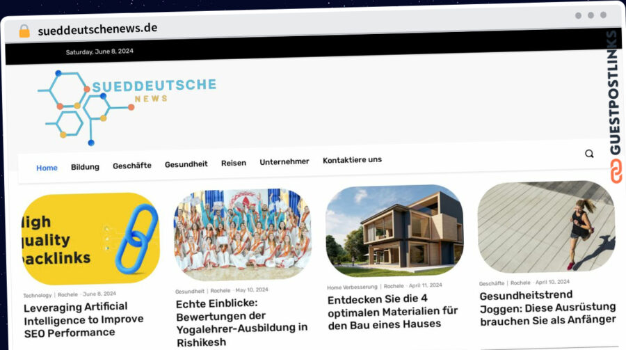 Publish Guest Post on sueddeutschenews.de