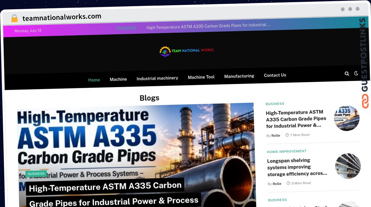 Publish Guest Post on teamnationalworks.com