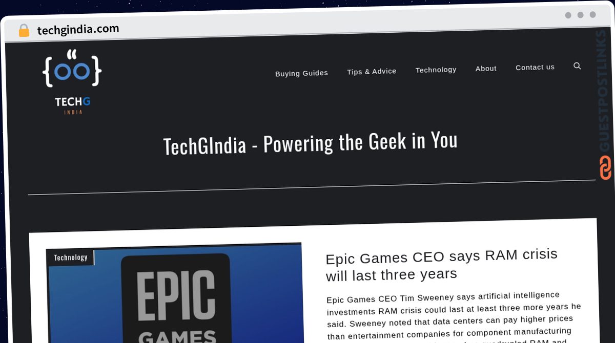 Publish Guest Post on techgindia.com