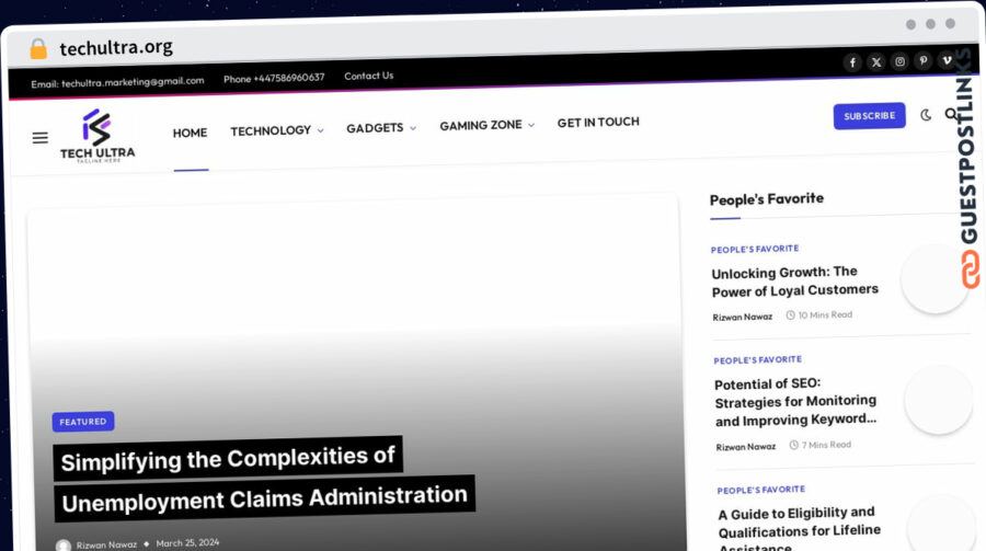 Publish Guest Post on techultra.org