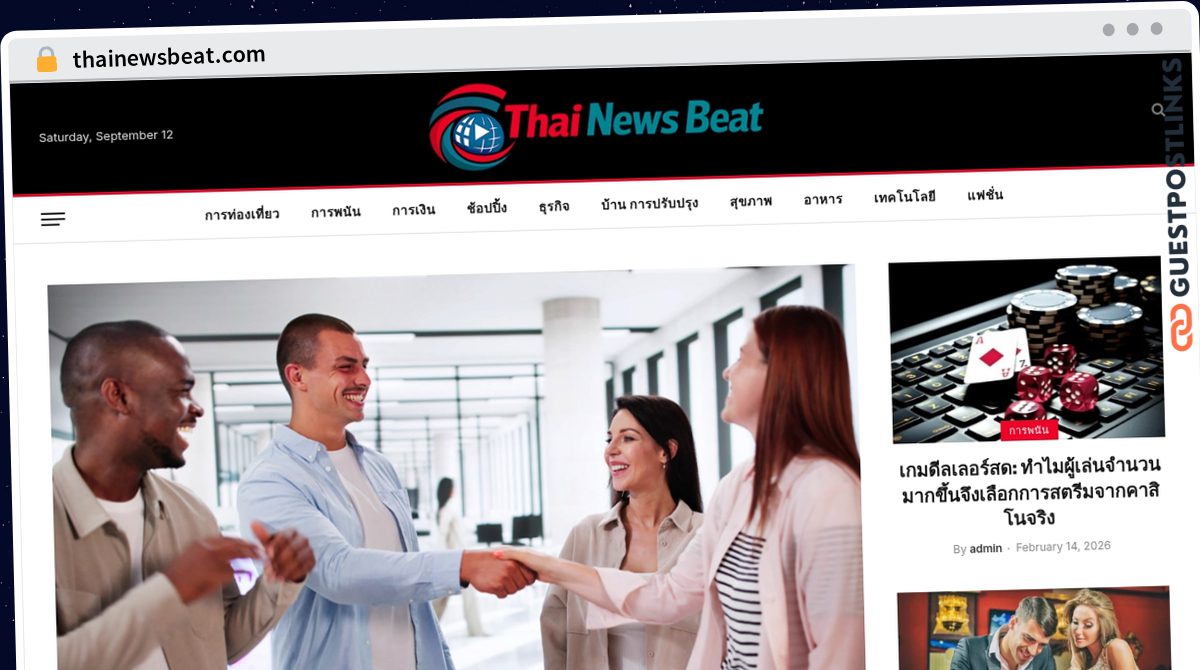 Publish Guest Post on thainewsbeat.com