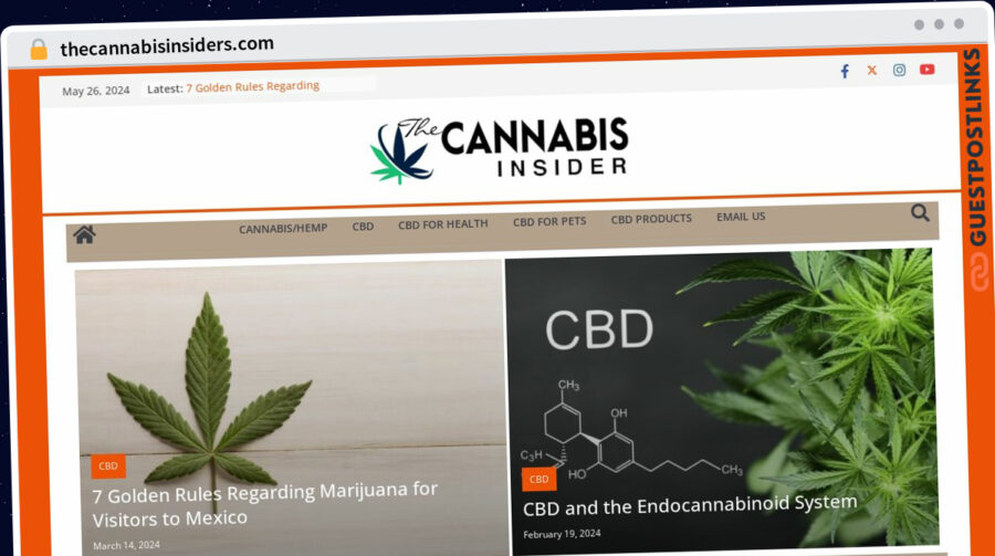 Publish Guest Post on thecannabisinsiders.com