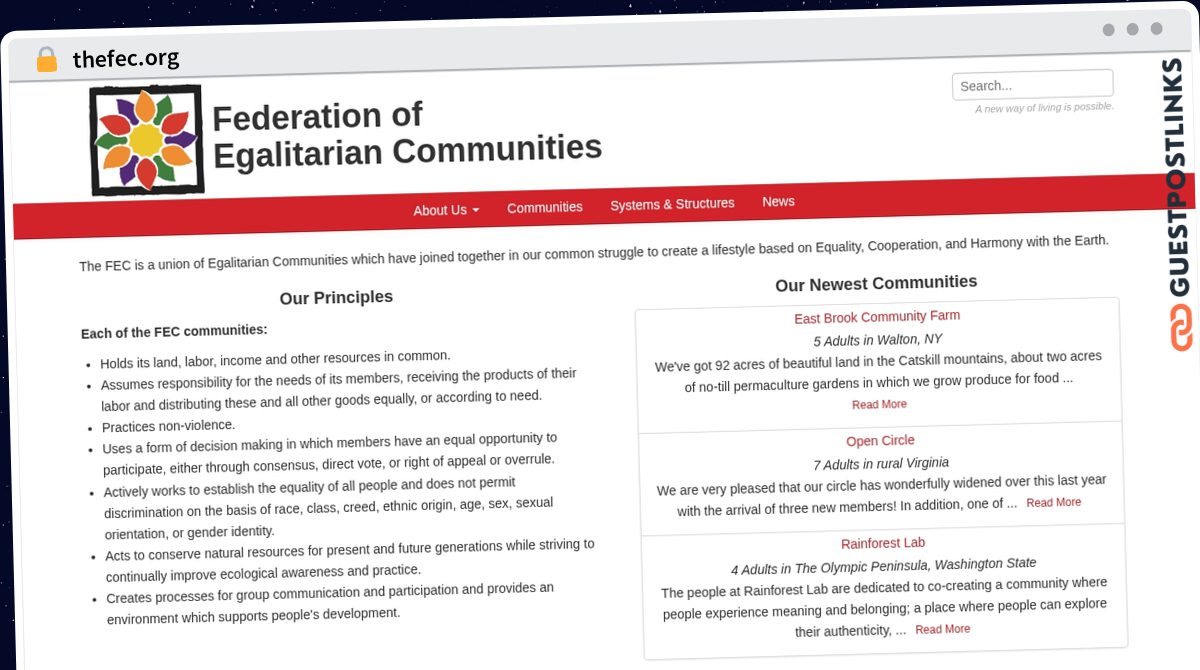 Publish Guest Post on thefec.org